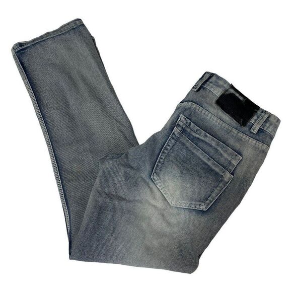 Mens True Rock Jeans Distressed Thrashed Patches Tag Size 34 Light Stone Wash - Picture 7 of 12